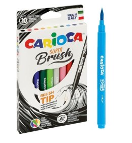 Pisaki Brush Tip 10 kolorów CARIOCA