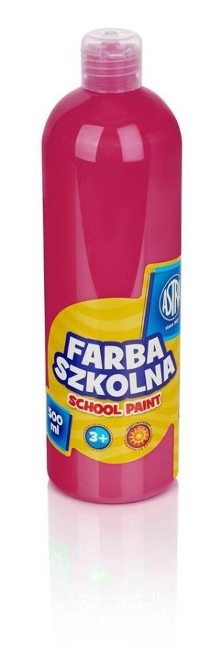 Farba szkolna róż 500ml ASTRA