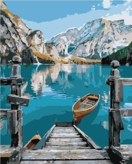 Malowanie po numerach - Jezioro w górach 40x50cm