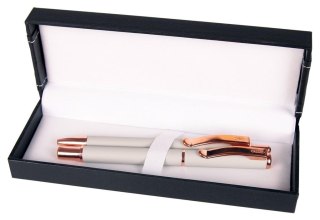 Pióro + długopis Master w etui 38 szary