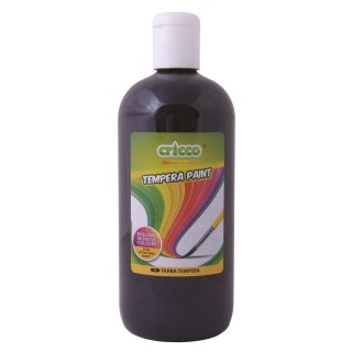 Farba tempera 500ml czarna CRICCO