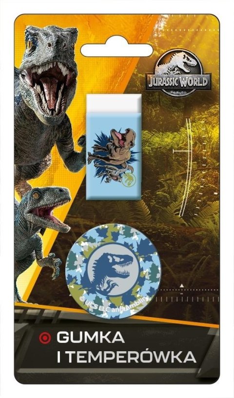 Gumka + temperówka Jurassic Park