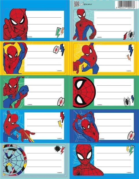Naklejki na zeszyty Spider Man Naklejki na zeszyty Spider Man
