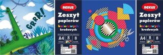 Zeszyt papierów kolor. kredowanych A4/8K (10szt)