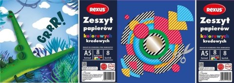 Zeszyt papierów kolor. kredowanych A5/8K (10szt)