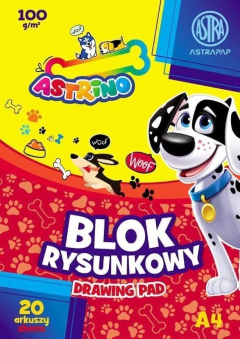 Blok rysunkowy A4/20K 100g Astrino (10szt)