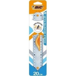 Linijka 20cm Double Ruler 1szt BIC