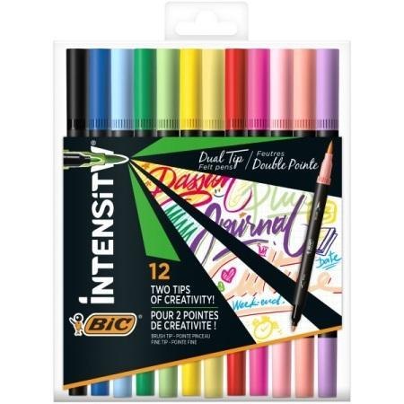 Pisak dwustronny Intensity Dual Tip 12 kolorów BIC Pisak dwustronny Intensity Dual Tip 12 kolorów BIC