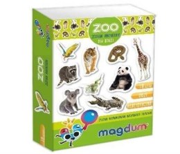 Zwierzęta w zoo - zestaw magnesów