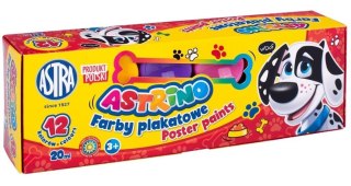 Farby plakatowe 12 kolorów Astrino ASTRA