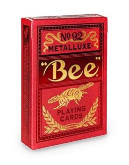 Karty Bee Metalluxe czerwone BICYCLE
