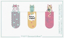 Zakładki magnetyczne - Kochać koty