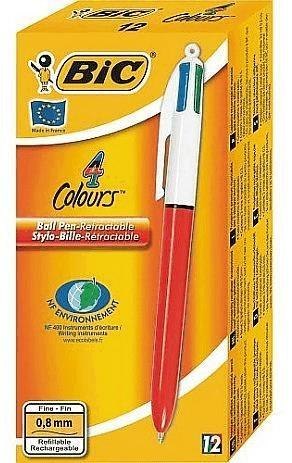 Długopis 4 Colours Fine (12szt) BIC Długopis 4 Colours Fine (12szt) BIC