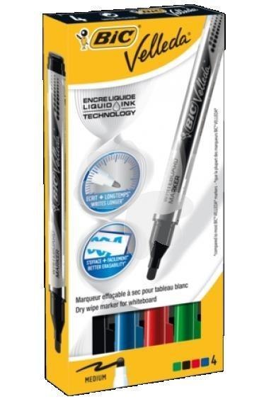 Marker Velleda Liquid Mix 4 kolory BIC