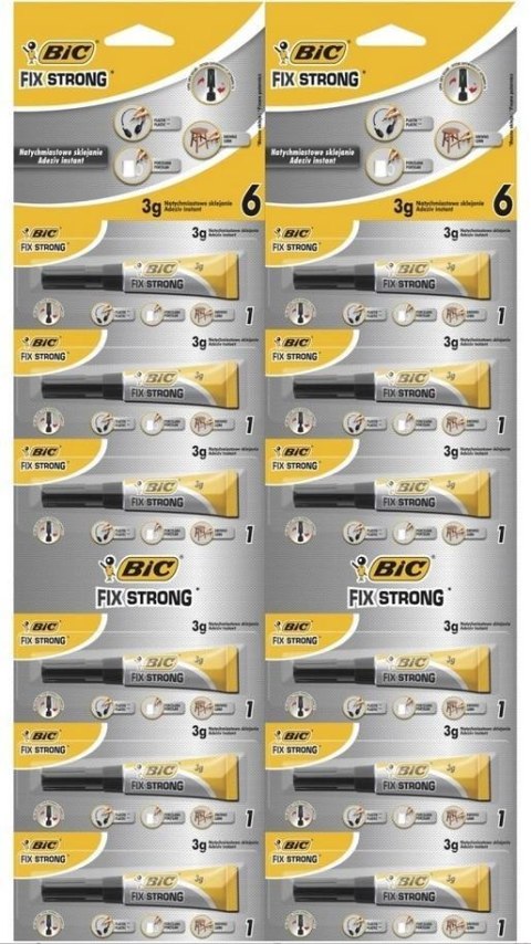 Klej Fix Strong (12szt) BIC Klej Fix Strong (12szt) BIC