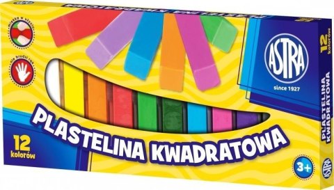 Plastelina kwadratowa 12 kolorów ASTRA Plastelina kwadratowa 12 kolorów ASTRA