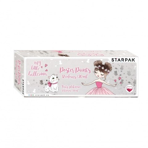 Farby plakatowe Balerina 12 kol/20ml Farby plakatowe Balerina 12 kol/20ml