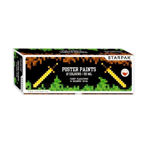 Farby plakatowe Pixel Game 12 kol/20ml Farby plakatowe Pixel Game 12 kol/20ml