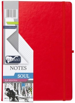 Notes A4 Soul kratka czerwony