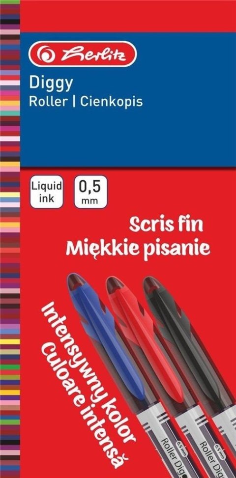 Cienkopis Diggy 0,5 MM niebieski (12szt)