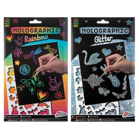 Papier holograficzny A5 mix