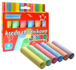 Kreda chodnikowa jumbo 6 kolorów