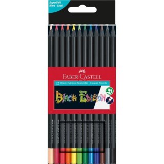 Kredki trójkątne Black 12 kolorów FABER CASTELL