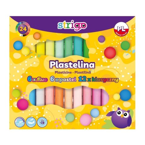 Plastelina 24 kolory STRIGO