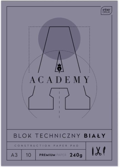 Blok techniczny A3/10K Academy (10szt)