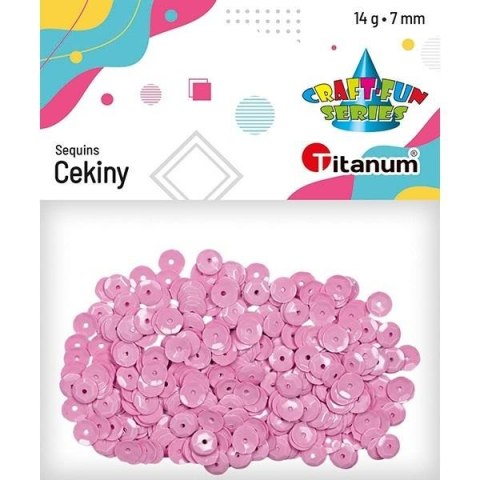 Cekiny 7mm okrągłe pastelowe 14g wrzosowe Cekiny 7mm okrągłe pastelowe 14g wrzosowe