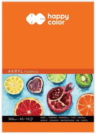 Blok do akrylu ART A5/10K 360g HAPPY COLOR