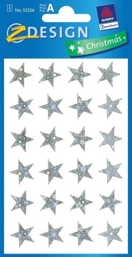 Naklejki foliowe - Srebrne gwiazdy