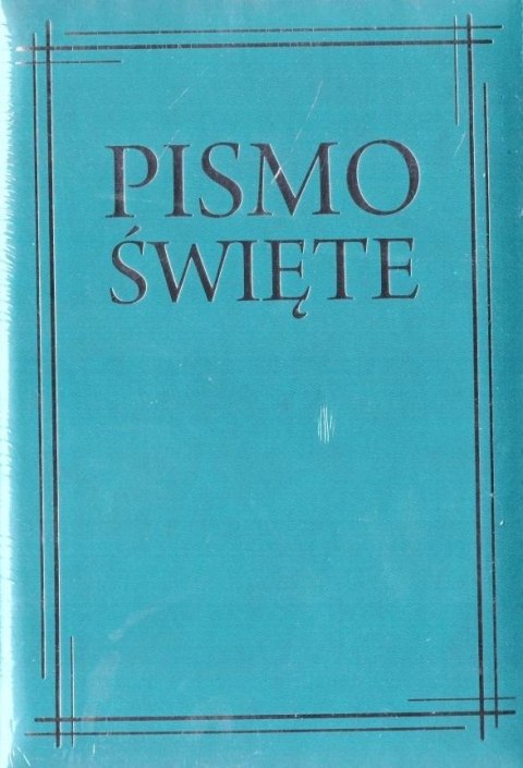 Pismo Święte w etui turkusowe skorowidz