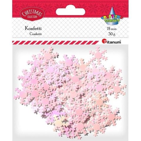 Konfetti Płatki śniegu bladoróżowe 30g Konfetti Płatki śniegu bladoróżowe 30g