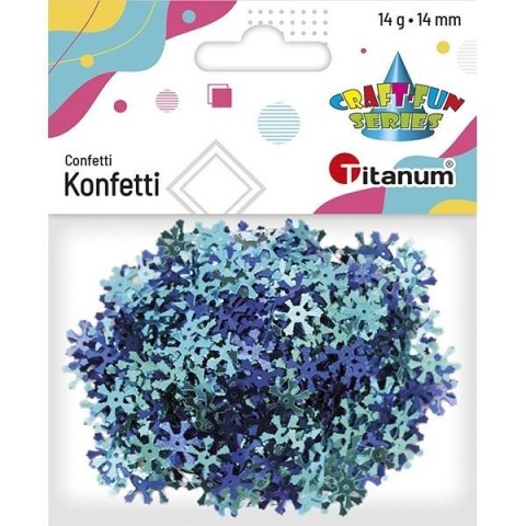 Konfetti Płatki śniegu14mm morski, ultramaryna 14g Konfetti Płatki śniegu14mm morski, ultramaryna 14g