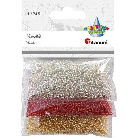 Koraliki plastikowe 15g Koraliki plastikowe 15g