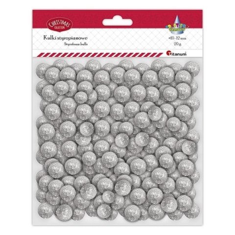 Kulki styropianowe mix srebrne 20g Kulki styropianowe mix srebrne 20g