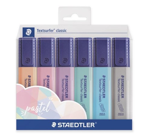 Zakreślacz Textsurfer Pastel 6 kolorów STAEDTLER