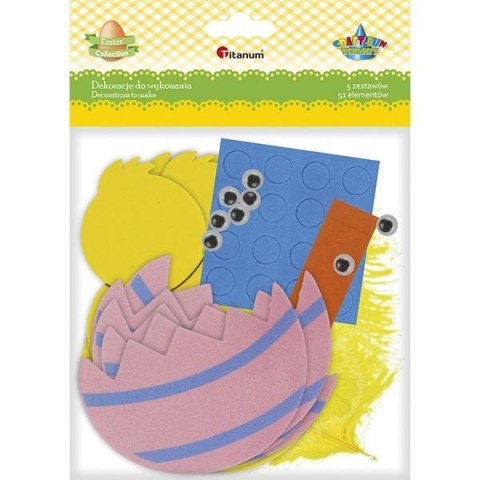 Zestaw piankowy kurczak w skorupce 5szt Zestaw piankowy kurczak w skorupce 5szt