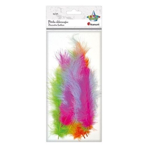 Piórka puch 11,8-15 cm mix 25szt Piórka puch 11,8-15 cm mix 25szt