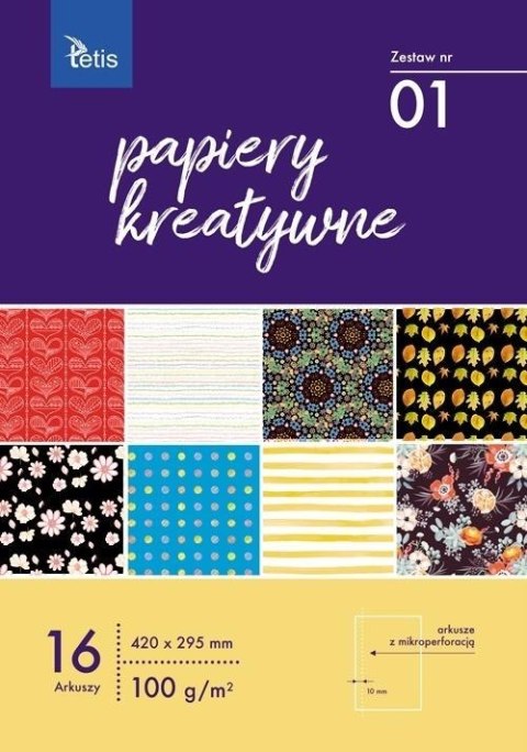 Papiery kreatywne A3 16 kartek nr 01 KB031-01