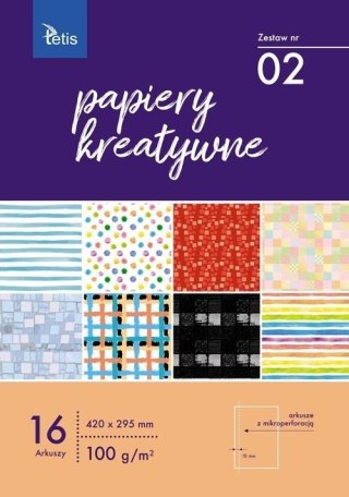 Papiery kreatywne A3 16 kartek nr 02 KB031-02