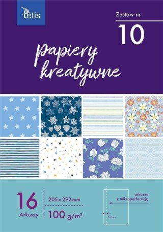 Papiery kreatywne A4 16 kartek nr 10 KB030-10