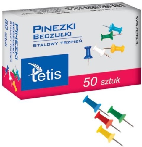 Pinezki beczułki kolor mix 50szt. GP100-AB