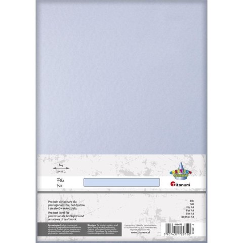 Filc A4 bladoniebieski 10szt Filc A4 bladoniebieski 10szt