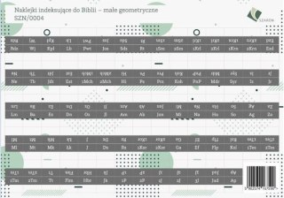 Naklejki indeksujące do Biblii - duże geometryczne