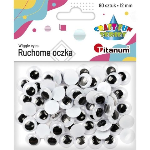 Oczy bez kleju i rzęs 18mm 80szt Oczy bez kleju i rzęs 18mm 80szt