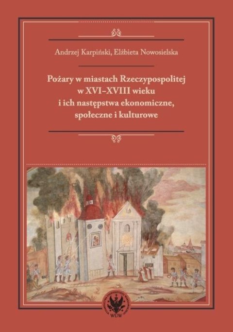 Pożary w miastach Rzeczypospolitej w XVI-XVIII w.