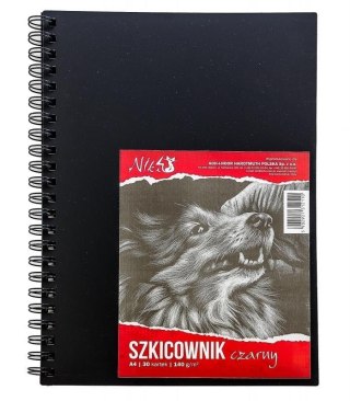 Szkicownik A4/30K 140g czarny