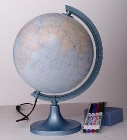 Globus konturowy z objaśnieniem podświetlany 25 cm
